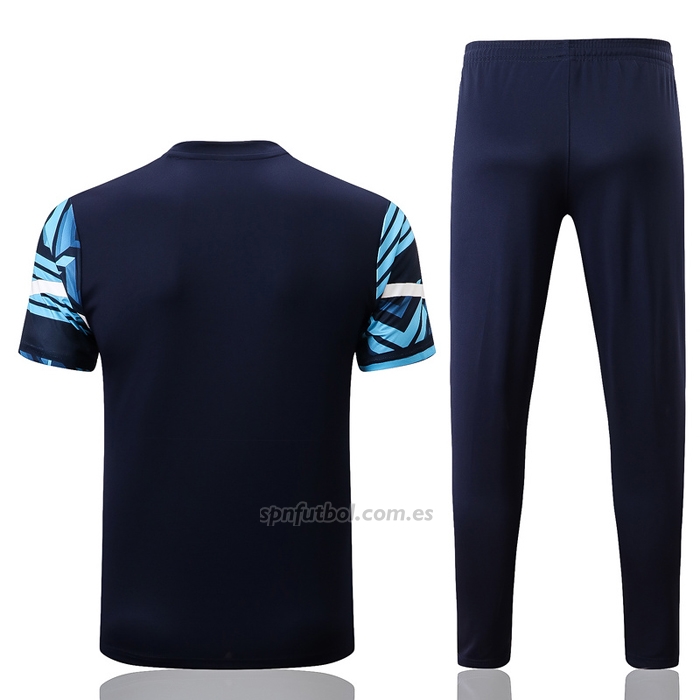 Chandal del Olympique Marsella Manga Corta 2022-2023 Azul